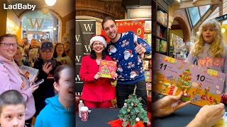 Amazing LadBaby Christmas book signing 2023 🎄❤️ [upl. by Ahsimak302]