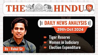 The Hindu Newspaper Analysis  29 Oct 2024  UPSC CSE [upl. by Tonie]