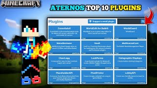 Aternos Top 10 Best Plugins Every SMP Needs  How to Add and Use In Minecraft Server Hindi 🤩 [upl. by Notniw]