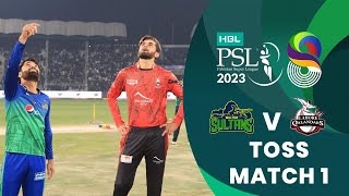 Toss  Multan Sultans vs Lahore Qalandars  Match 1  HBL PSL 8  MI2T [upl. by Caryl947]