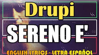 SERENO È  Drupi  1974 Letra Español English Lyrics Testo italiano [upl. by Allissa]