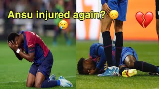 🚨INJURY UPDATE🚨 ANSU FATI INJURED AGAIN [upl. by Gnay507]