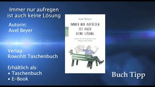 TVBerlin Buchtipp  Immer nur aufregen ist auch keine Lösung [upl. by Nicholl503]