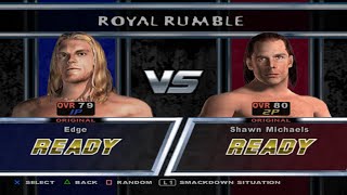 Royal Rumble  Edge amp Shawn Michaels  WWE HCTP  Extreme Difficulty  No Mods  2Player [upl. by Welles]