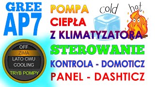 Domoticz steruje PC Gree AP7  Pompa ciepła z klimatyzatora [upl. by Poppy]