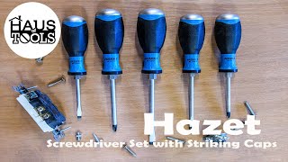 Hazet 810U15 Screwdriver Set with Striking Caps [upl. by Luben]