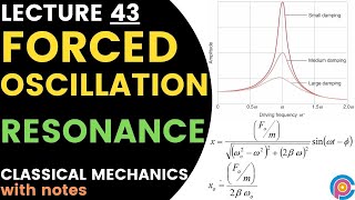 forced oscillations  forced oscillations equation amp its solution  Resonance  imran abid [upl. by Olocin]