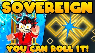 NEW SOVEREIGN AURA Is Now OBTAINABLE in Roblox Sols RNG [upl. by Sivrep]