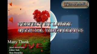 PERFECT By Loxxy OFFICIAL VIDEO LYRICS [upl. by Ewold]