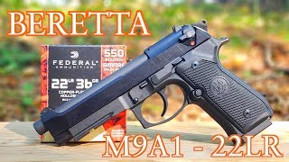 BERETTA 92FS M9A1 22LR REVIEW [upl. by Neiluj37]