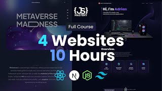 10Hour Masterclass Develop 4 React Web Apps amp Jumpstart Your Dev Career [upl. by Latsyek]