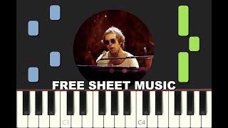 TINY DANCER by Elton John 1971 with free Sheet Music pdf [upl. by Okorih533]