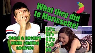 Vocal coach YAZIK analysis of Morissette whistle challenge on GGV [upl. by Notlew460]