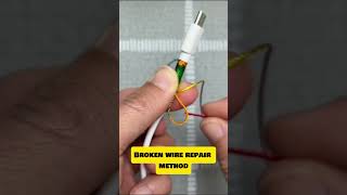 How to repair broken wire 🪢👍lifetips shorts [upl. by Anaert]