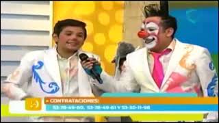 Bboy predicador con El Payaso Oscarín en “Nuestro día Cadena 3 2015” [upl. by Valdemar347]