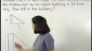 Similarity Word Problems  MathHelpcom  Geometry Help [upl. by Rebeka173]