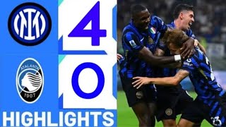 INTER  ATALANTA 40  HIGHLIGHTS  3ª GIORNATA  SERIE A 202425 [upl. by Deevan169]