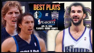 Best Plays  Dallas Mavericks at Sacramento Kings  2004 Playoffs Round 1 Game 5 [upl. by Kirwin]