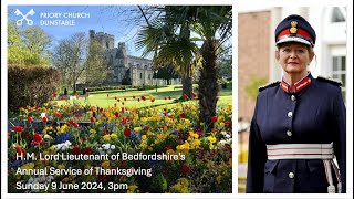 HM Lord Lieutenant of Bedfordshires Annual Thanksgiving Service [upl. by Lamont]