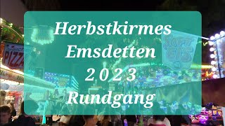 Rundgang Herbstkirmes Emsdetten 2023 [upl. by Massab66]