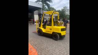 Entrega de empilhadeira Hyster 25 toneladas em cliente 🚜 [upl. by Kerek]