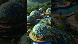 Eco Village of Glass Domes Harmonious Living with Nature in 2060 ecovillage [upl. by Rebeka]