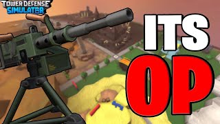 Is the Gatling Gun Worth it  Roblox Tower Defense Simulator [upl. by Eilrebmik16]