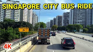 Singapore City  Singapore Bus Ride A Scenic Journey from Tampines to Punggol [upl. by Stuckey]