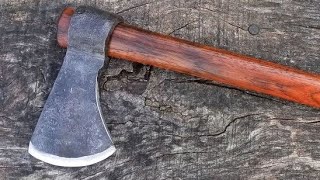 Staining Tomahawk Handle Using Aqua Fortis [upl. by Hume561]