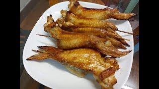 【20無限】用光波爐焗雞全翼效果也不錯 Roasted whole chicken wing [upl. by Ylla]