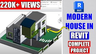 Complete Project 3  Revit House Modeling Basics [upl. by Amaso]