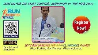 Dr ShivaShankar Reddy  Urologist  Register for RunForNutritionFitness Marathon  HEMS BHARAT [upl. by Novihs]