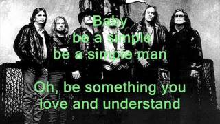 LYNYRD SKYNYRD  Simple man lyrics [upl. by Ioved]