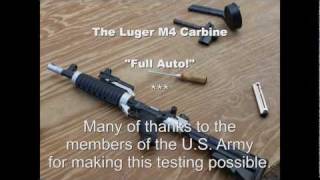 The Luger M4 Carbine in FULL AUTO Submachine Gun [upl. by Eelanna540]