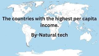 TOP 10 countries with highest per capita income [upl. by Efren729]