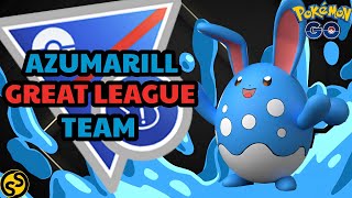 AZUMARILL GREAT LEAGUE BEST TEAM IN POKEMON GO BATTLE LEAGUE SEASON 18 2024 [upl. by Etnuaed50]