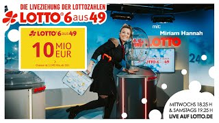 Ziehung der Lottozahlen vom 24022024 [upl. by Nattirb]