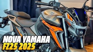 NOVA YAMAHA FAZER 250 2025  FZ25 NOVAS CORES [upl. by Sal]