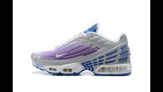 Air Max Plus 3 Purple Nebula Light Smoke Grey Hyper Blue CD6871 006 1 [upl. by Ahsemad865]