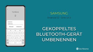 BluetoothGerät umbenennen  Samsung Android 12  One UI 4 [upl. by Nosaj]