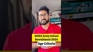 AWES Army School Notification 2024  Age Criteria jobs [upl. by Yecnay976]