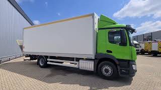 Top trucks 4633 MercedesBenz Antos 1827 2T Laadklep Loadlift Ladebordwand  Thermobox  Heating [upl. by Lundquist]