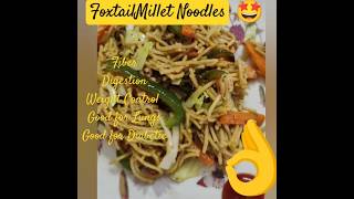 Foxtail Millets Noodles milletrecipe healthy navratri [upl. by Enelhtak]