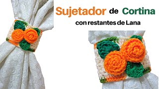 ✅ Tejidos Fáciles y Prácticos a Crochet – Sujetador de Cortina con Sobrantes de lana a Crochet [upl. by Assert]