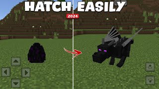 How to Hatch Ender Dragon Egg Minecraft Pocket Edition REAL [upl. by Curr]