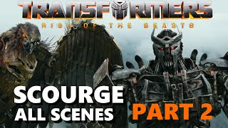 Scourge  Transformers Rise of the Beasts All Scenes Part 2 [upl. by Bergin598]