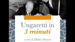 Ungaretti in 3 minuti [upl. by Aihsiek]