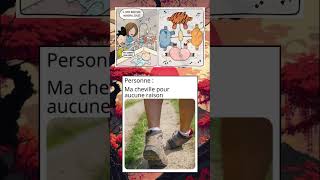 Ma cheville a un problème mdr 😂 memes canva shorts humour funny [upl. by Adnohs]