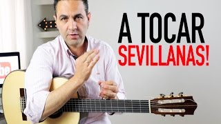 COMO TOCAR SEVILLANAS FÁCIL COMPLETAS Y RASGUEOSJerónimo de Carmen TUTORIAL [upl. by Afrikah]