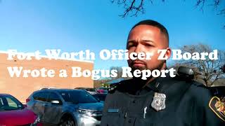 Fort Worth Police Officer Z Board [upl. by Azeel856]